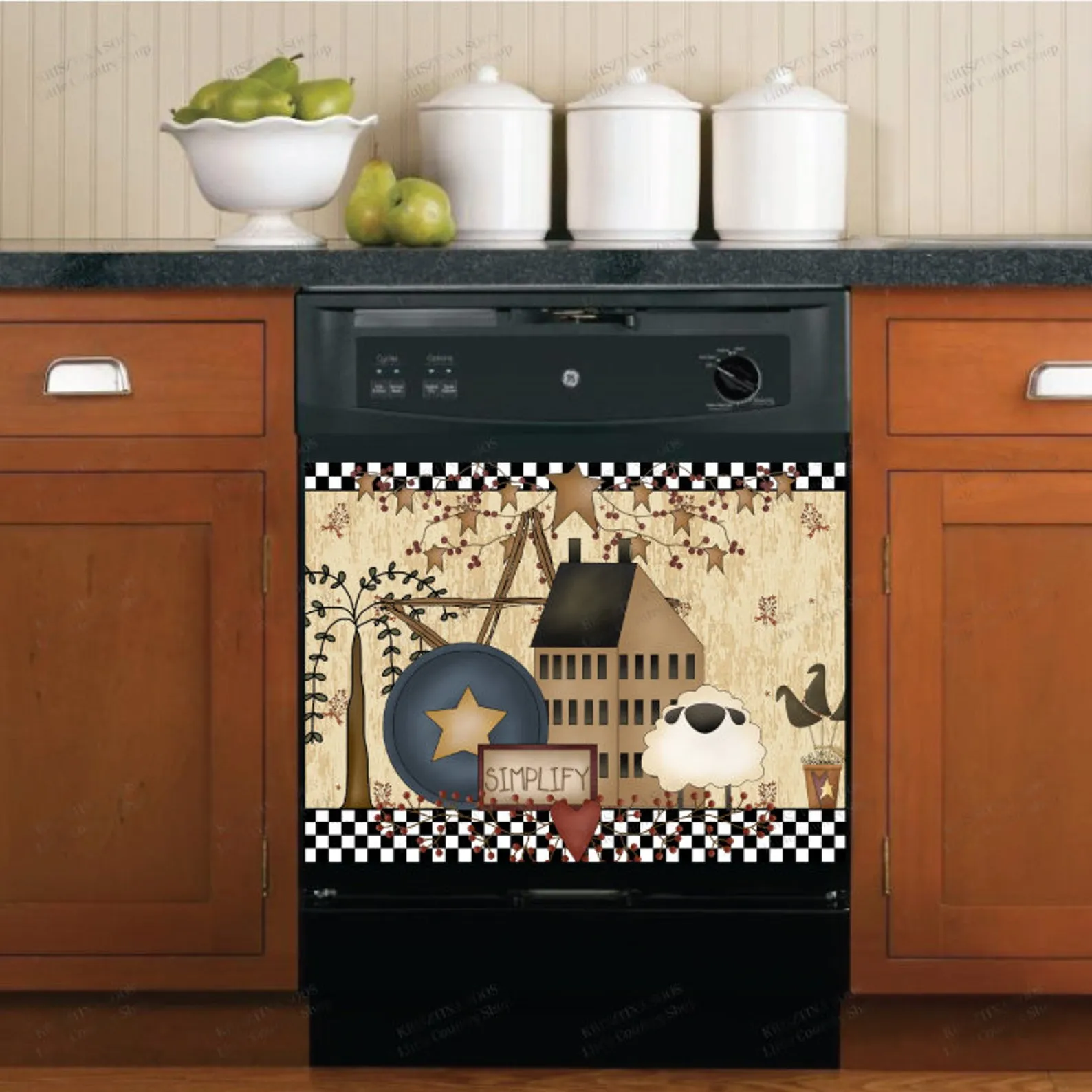 13253 dishwasher magnet cover kitchen decor