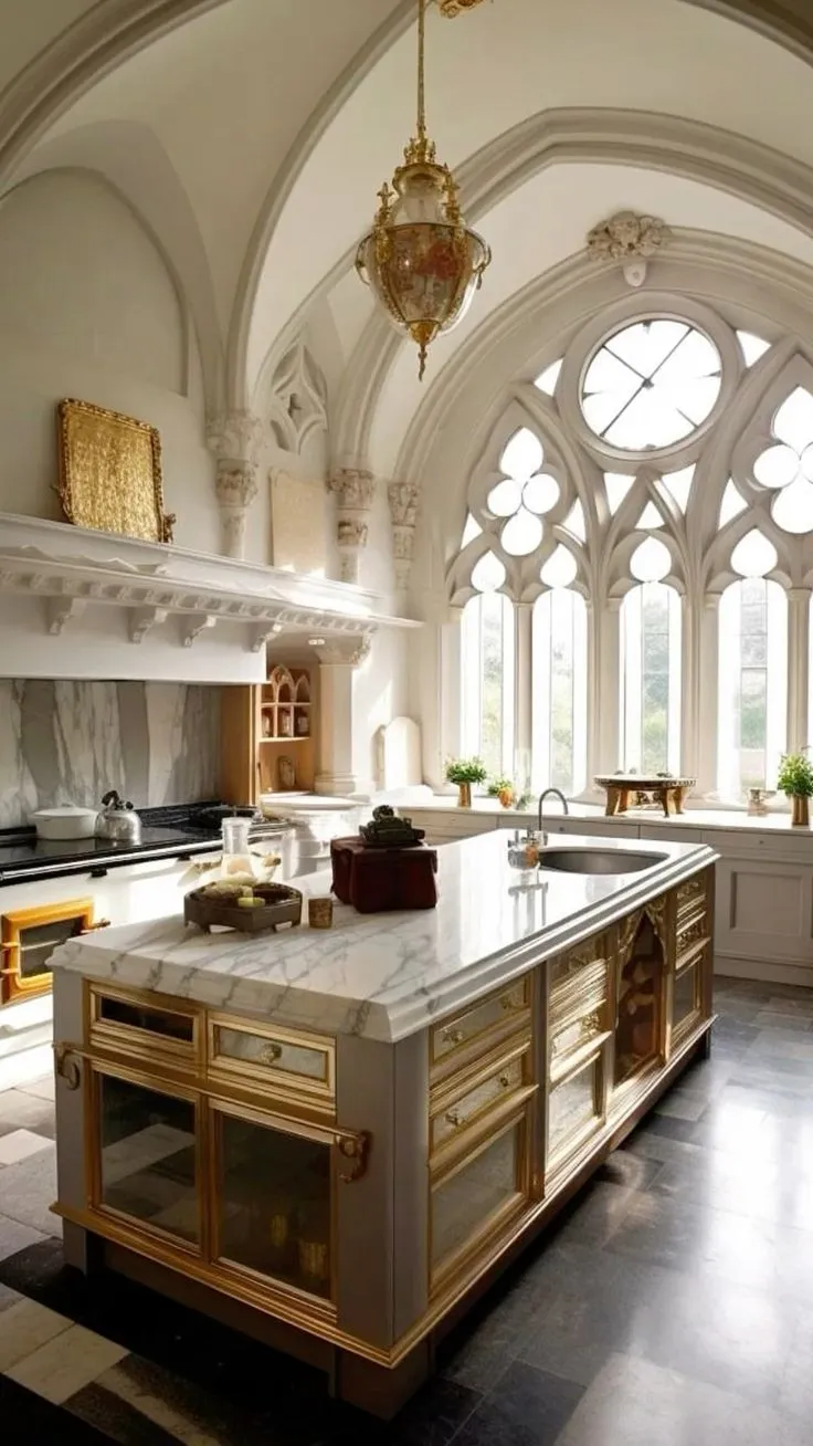 13325 medieval gothic kitchen
