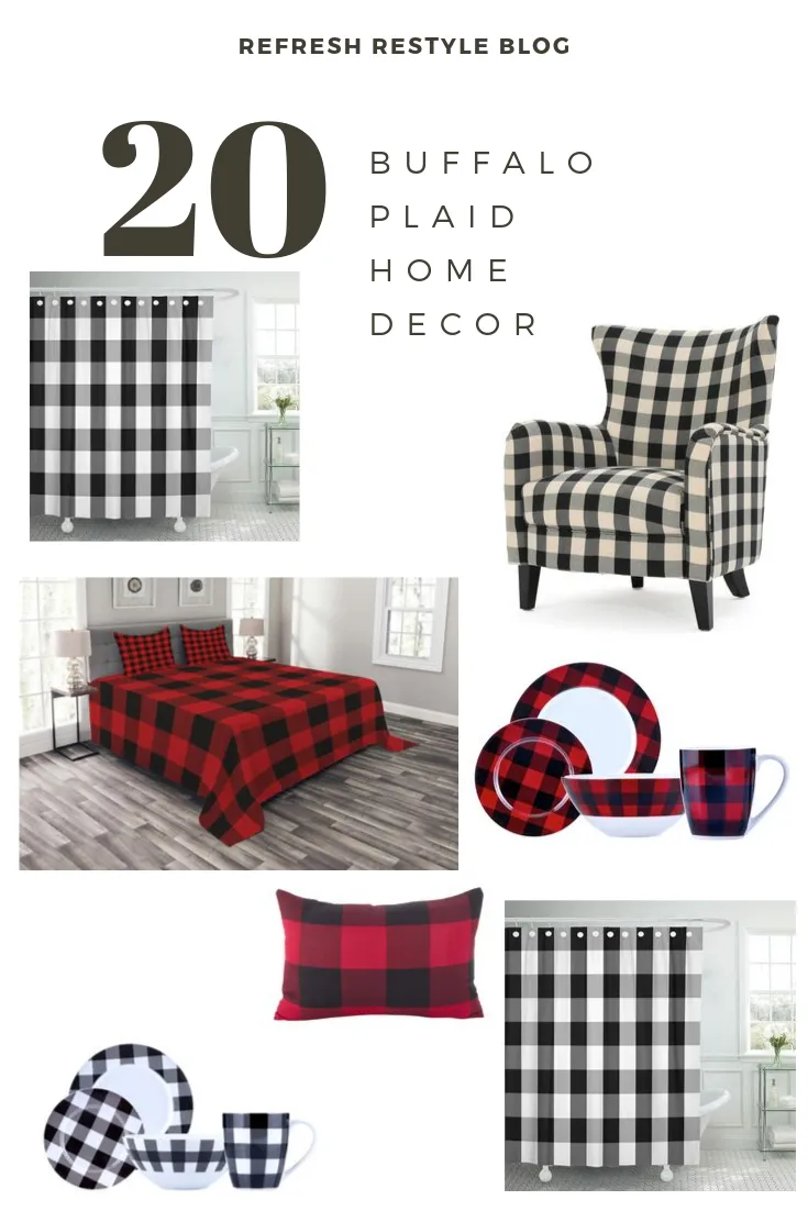 13367 buffalo plaid table setting