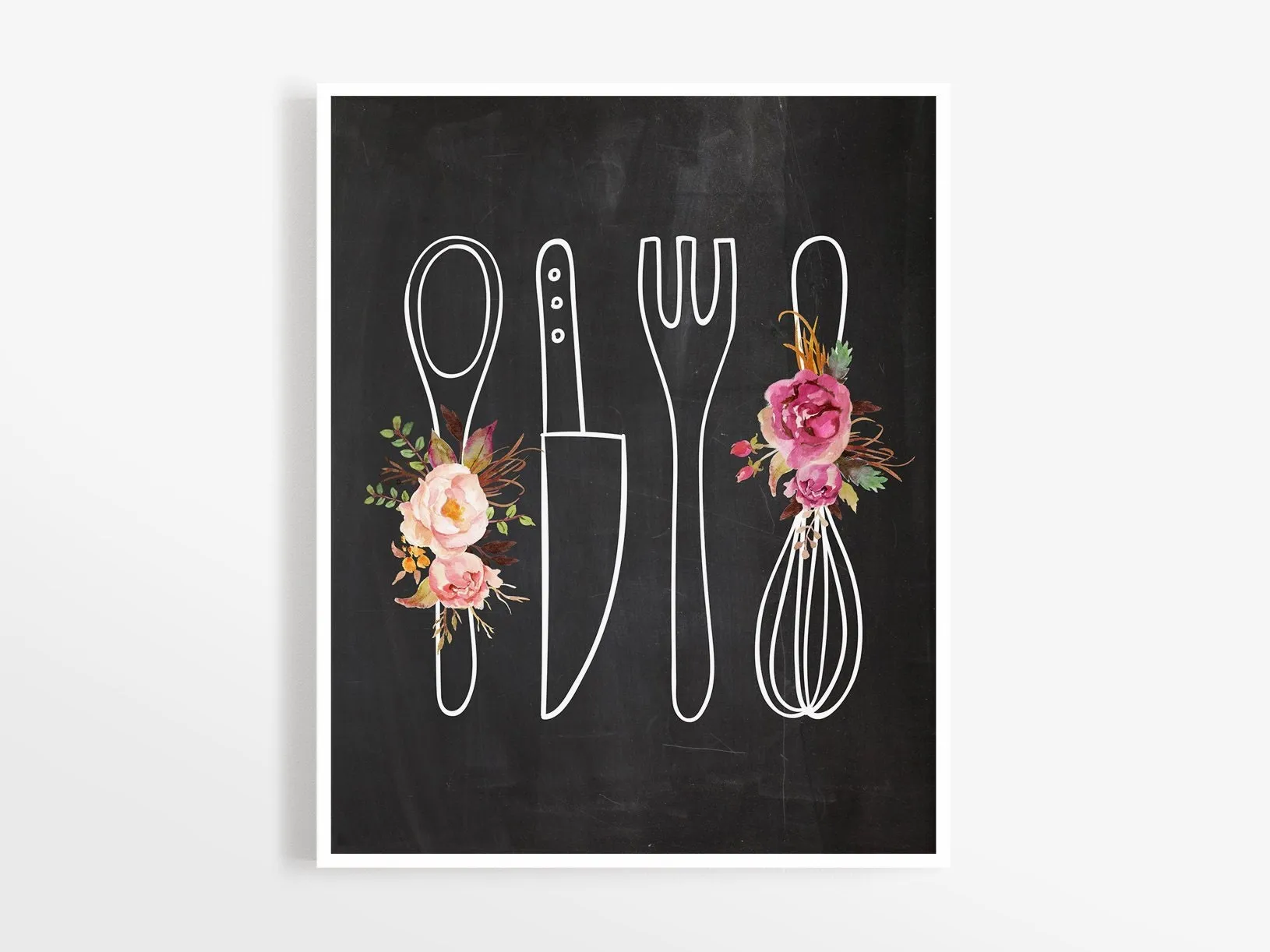 13393 typography kitchen print