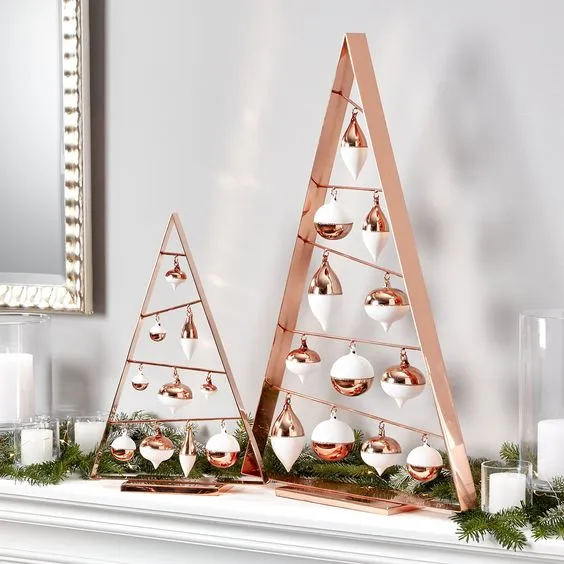 13417 copper kitchen decor xmas tree 2