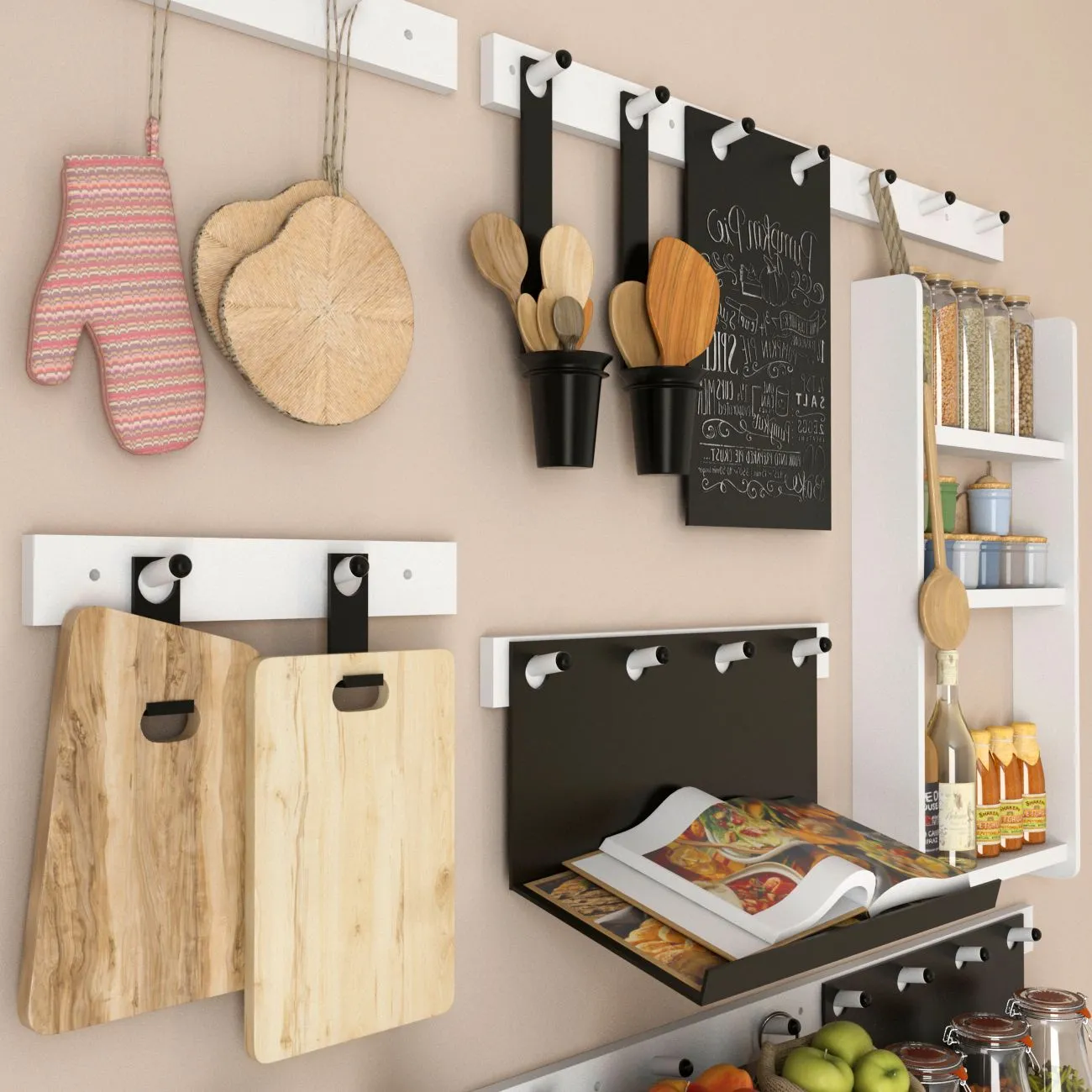 13430 kitchen decor 3d model 3