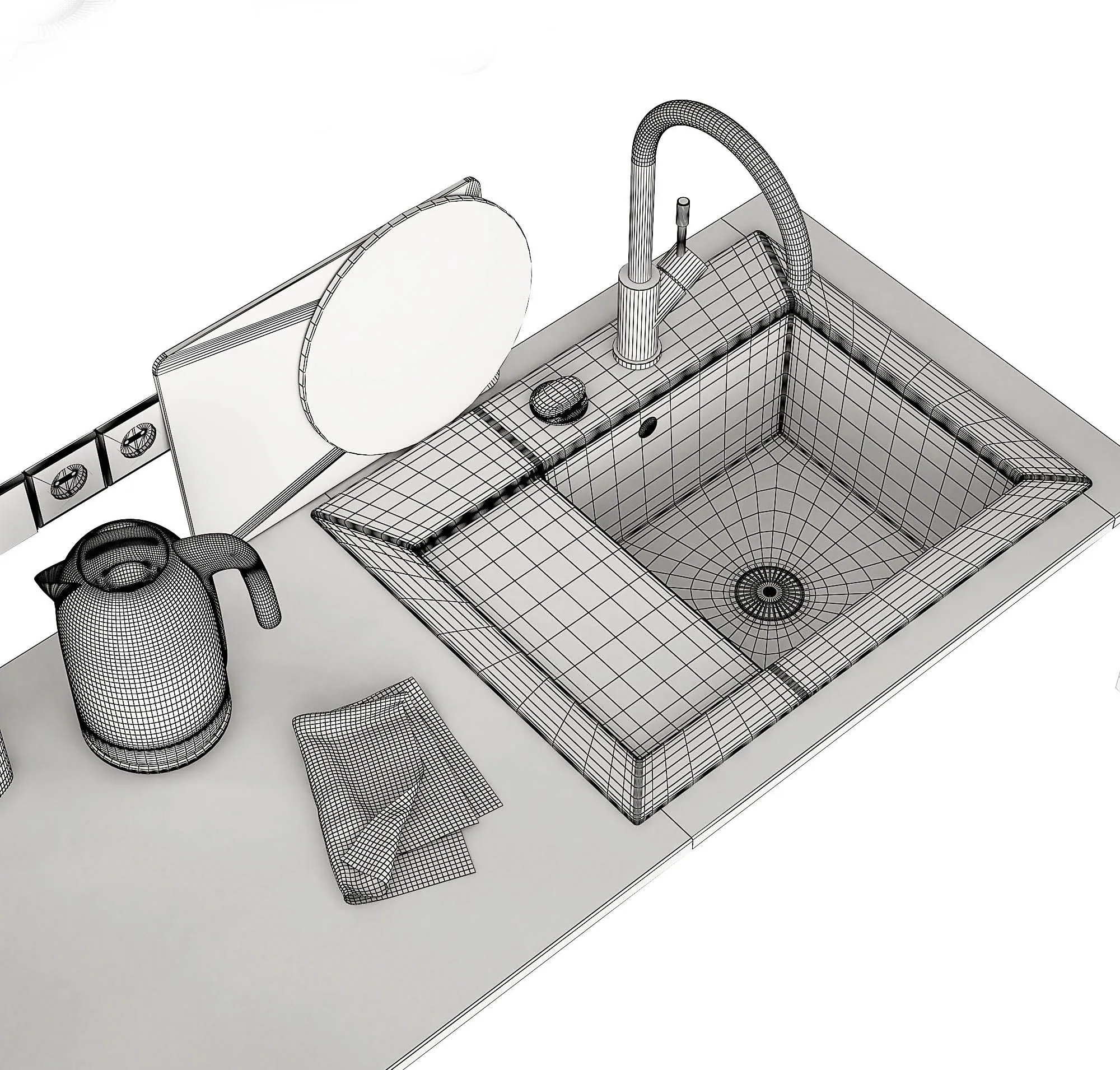 13430 kitchen decor 3d model 6