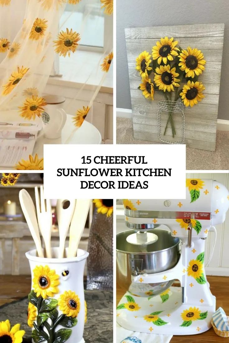13446 vintage sunflower kitchen