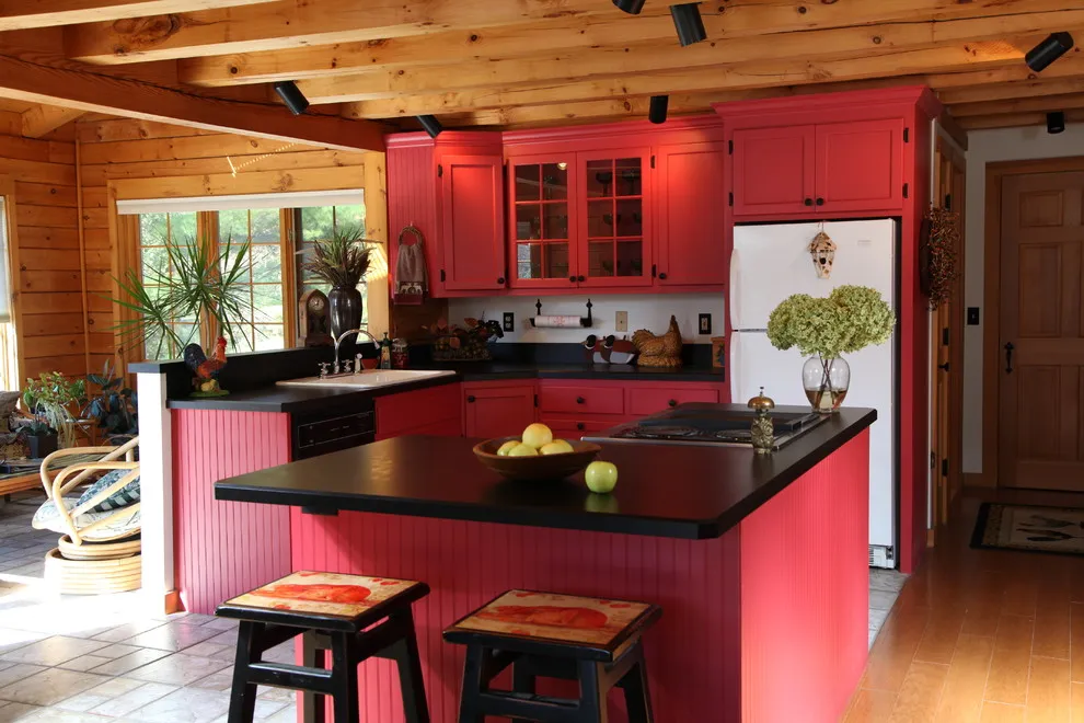 13448 rustic red kitchen flooring