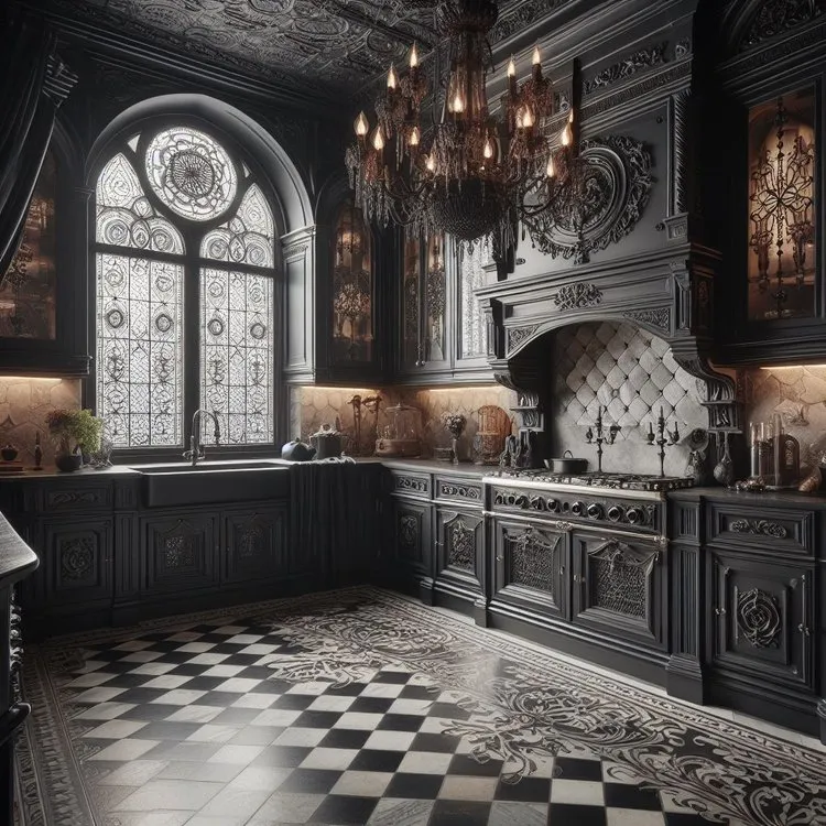13449 gothic kitchen textiles