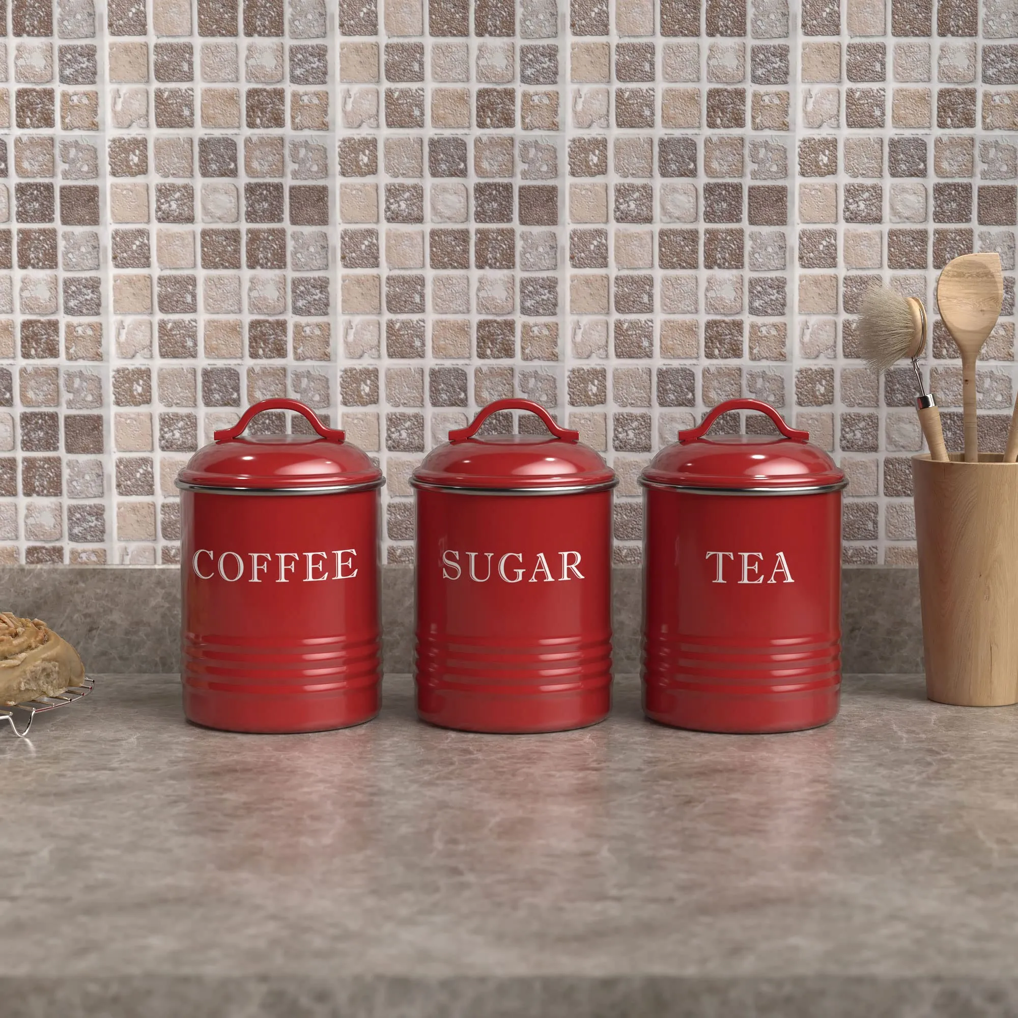 13453 rustic red kitchen decor canisters 6